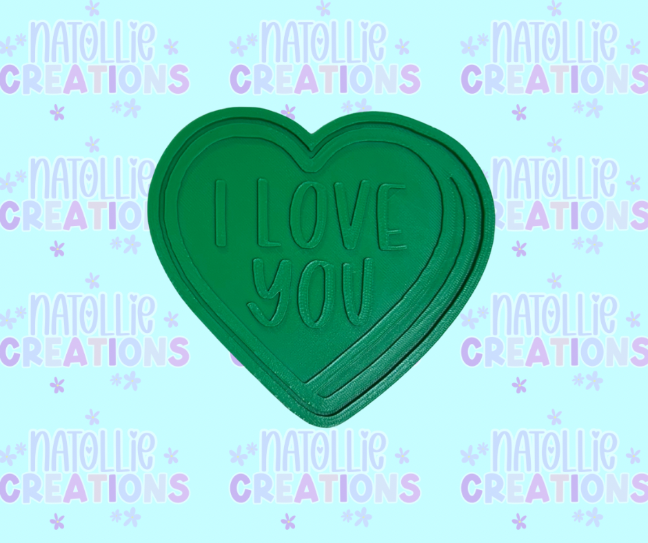 Conversation Heart + Inserts Freshie Silicone Mold