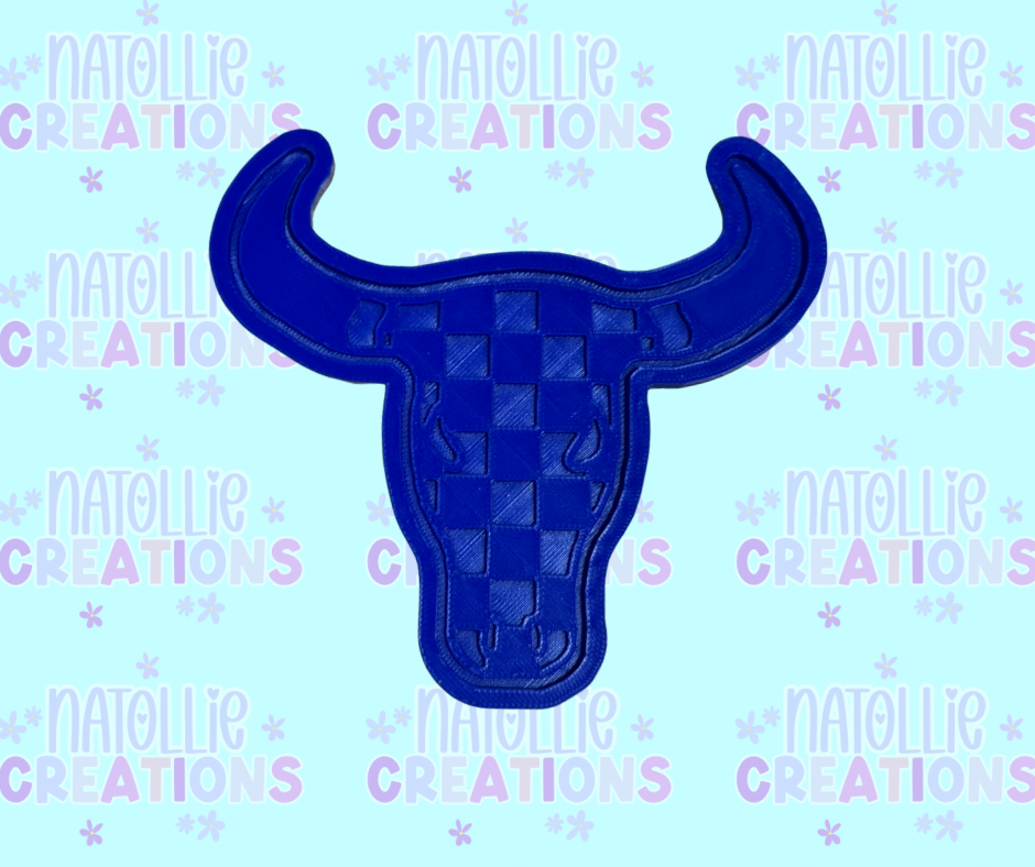 Bull Skull + Inserts Freshie Silicone Mold