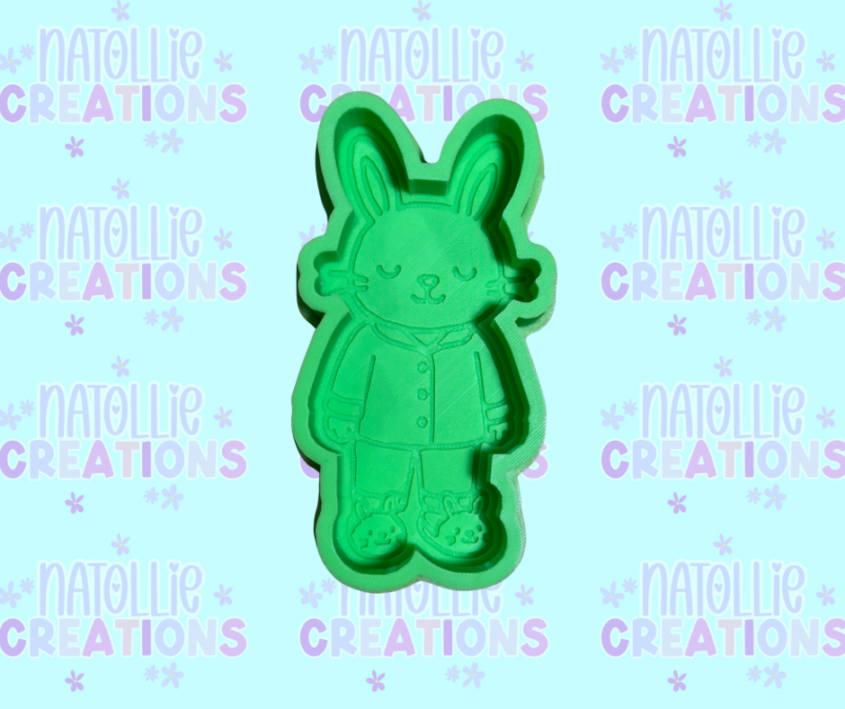 Pajama Bunny Freshie Silicone Mold