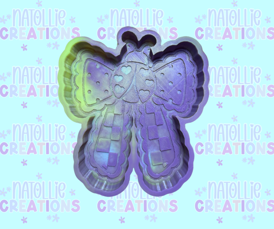 Lady Bug Bow Freshie Silicone Mold