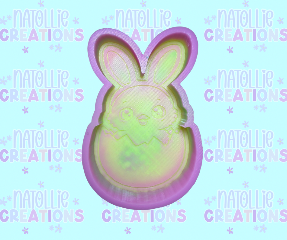 Chick W/ Bunny Ears Freshie Silicone Mold