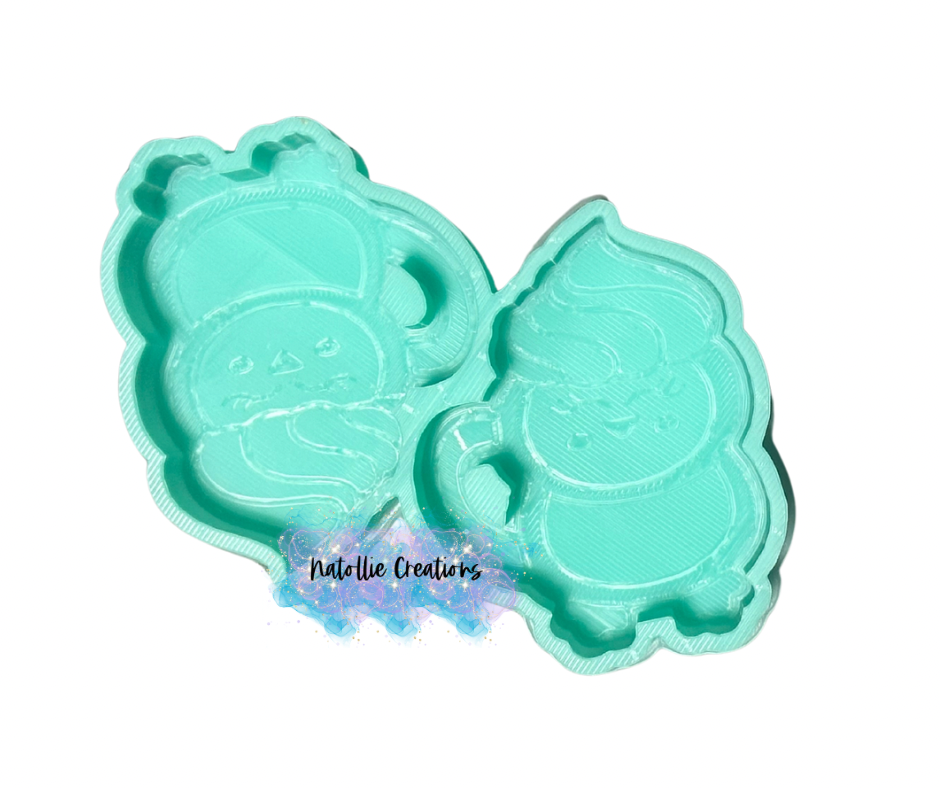 Penguin Mug Vent Clip Freshie Silicone Mold