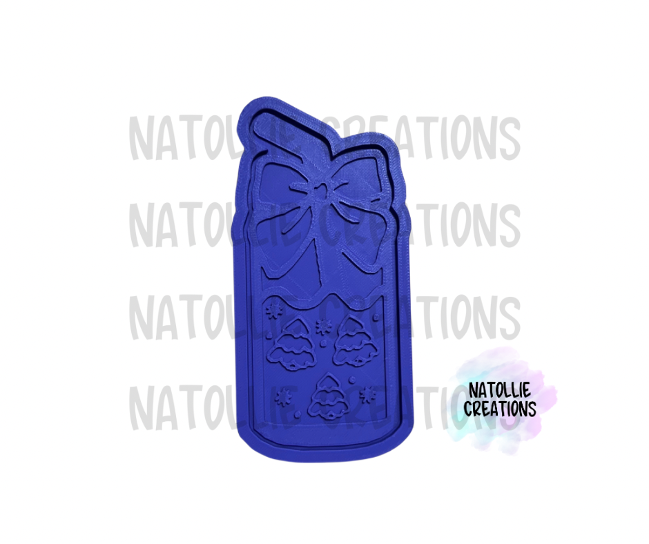 Can W/ Bow + Inserts Freshie Silicone Mold