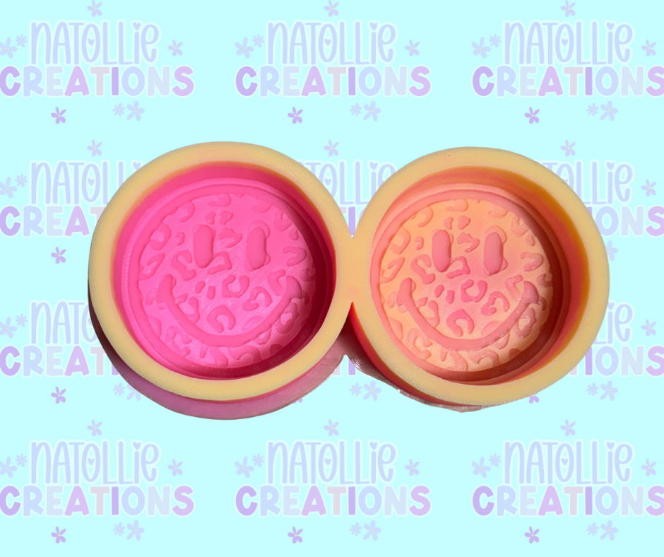 Leopard Smiley Vent Clip Freshie Silicone Mold