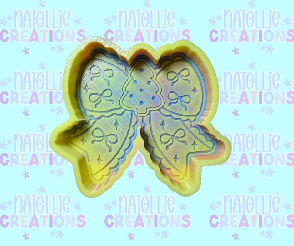 Christmas Cookie Bow Freshie Silicone Mold