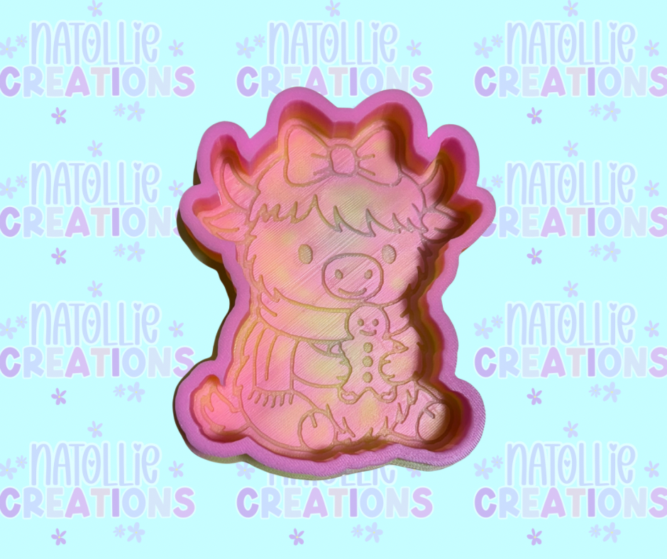 Gingerbread Highland Freshie Silicone Mold