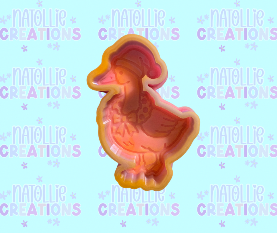 Wreath Goose Freshie Silicone Mold