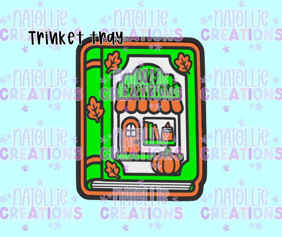 Cozy Bookstore Trinket Tray