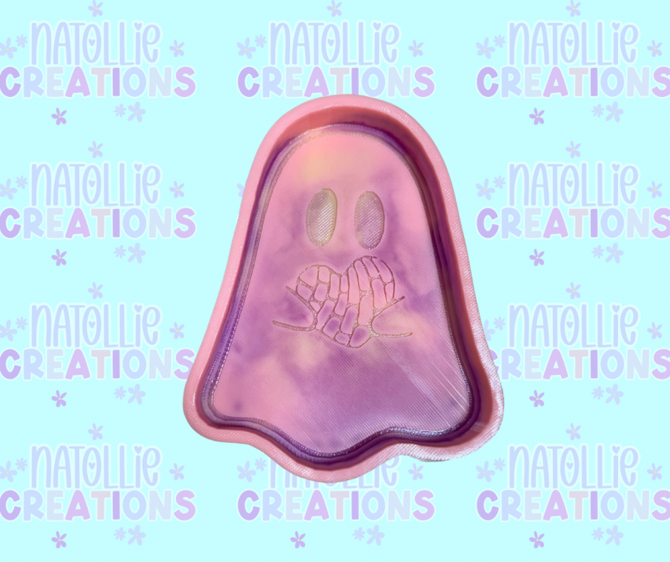 Ghost W/ Concha Freshie Silicone Mold