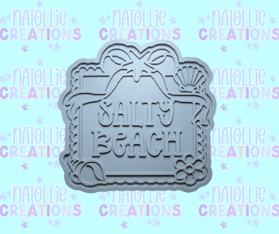 Salty Beach - Beach Frame Insert Freshie Silicone Mold