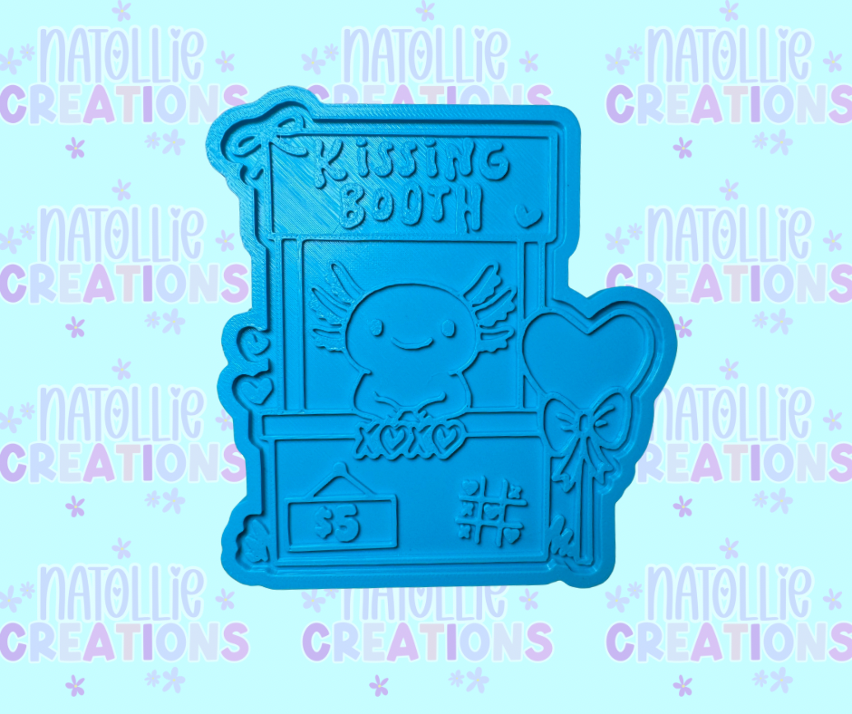 Axolotl Kissing Booth Insert Freshie Silicone Mold
