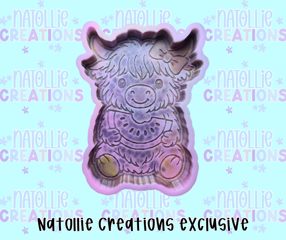 Watermelon Highland Freshie Silicone Mold