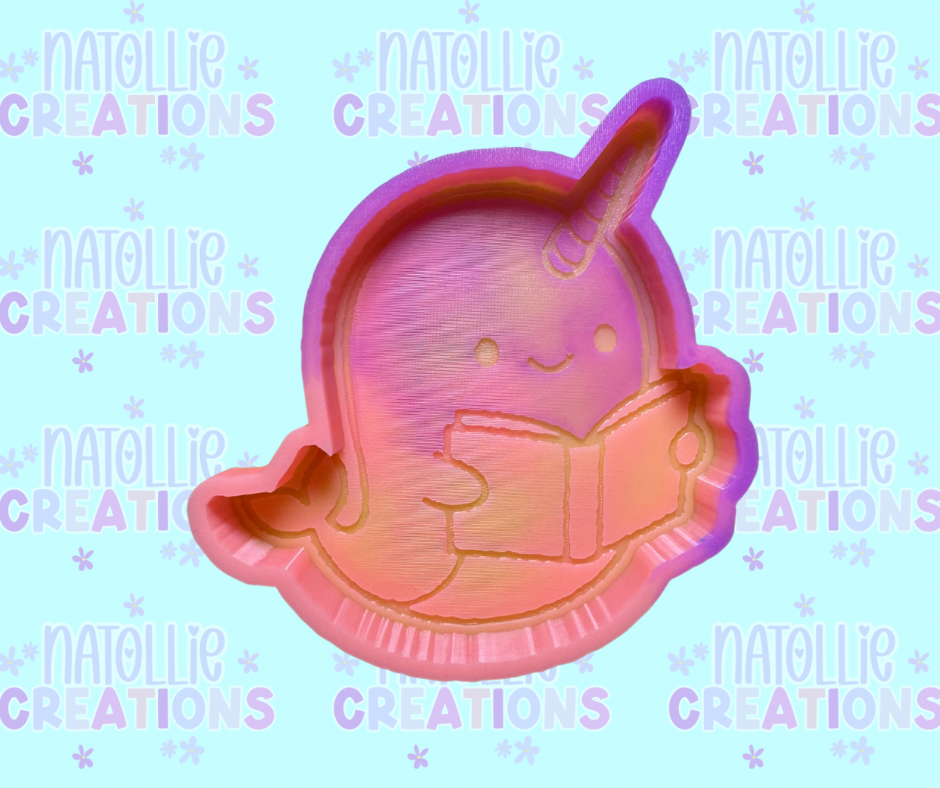 Reading Narwhal Freshie Silicone Mold