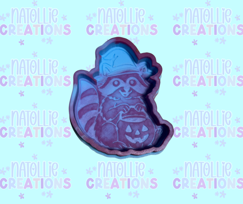 Halloween Raccoon Freshie Silicone Mold