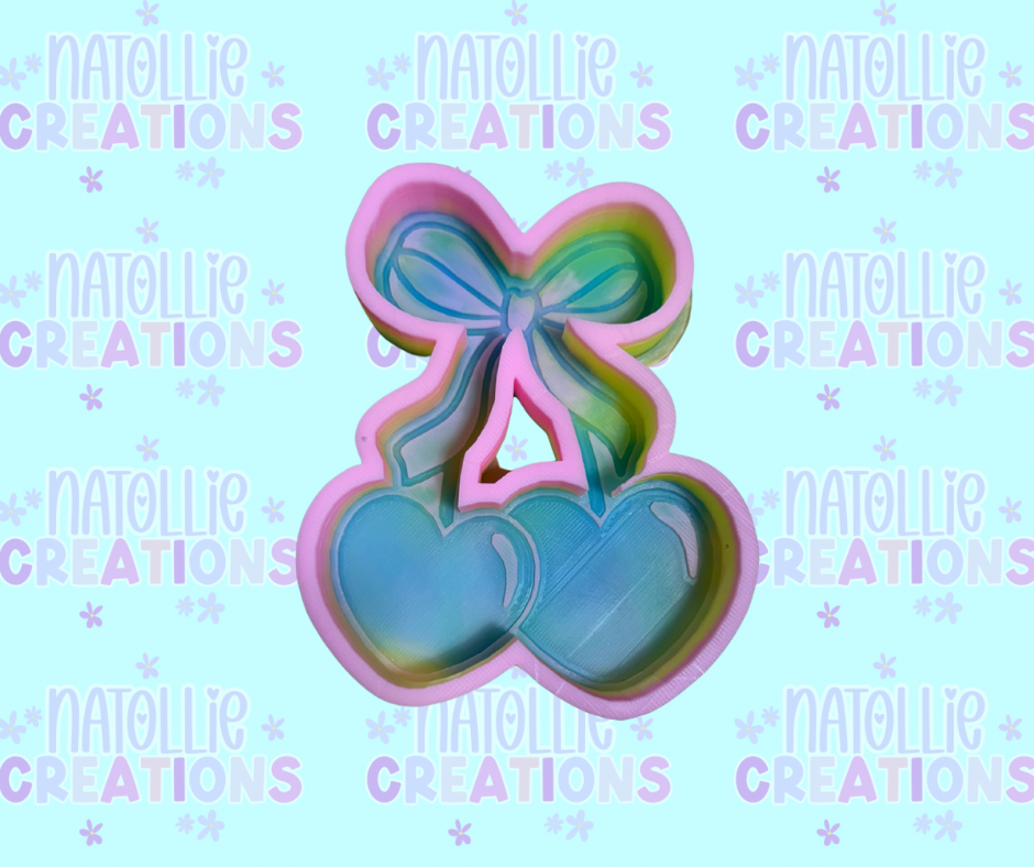 Cherry W/ Bow Freshie Silicone Mold