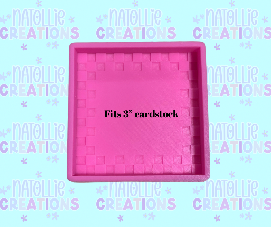 Checkered Square Freshie Silicone Mold