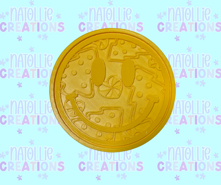 Smiley + Inserts Freshie Silicone Mold