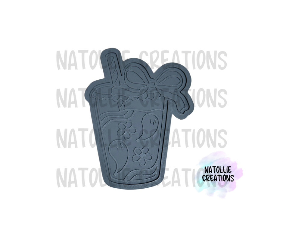 Drink W/ Bow + Inserts Freshie Silicone Mold