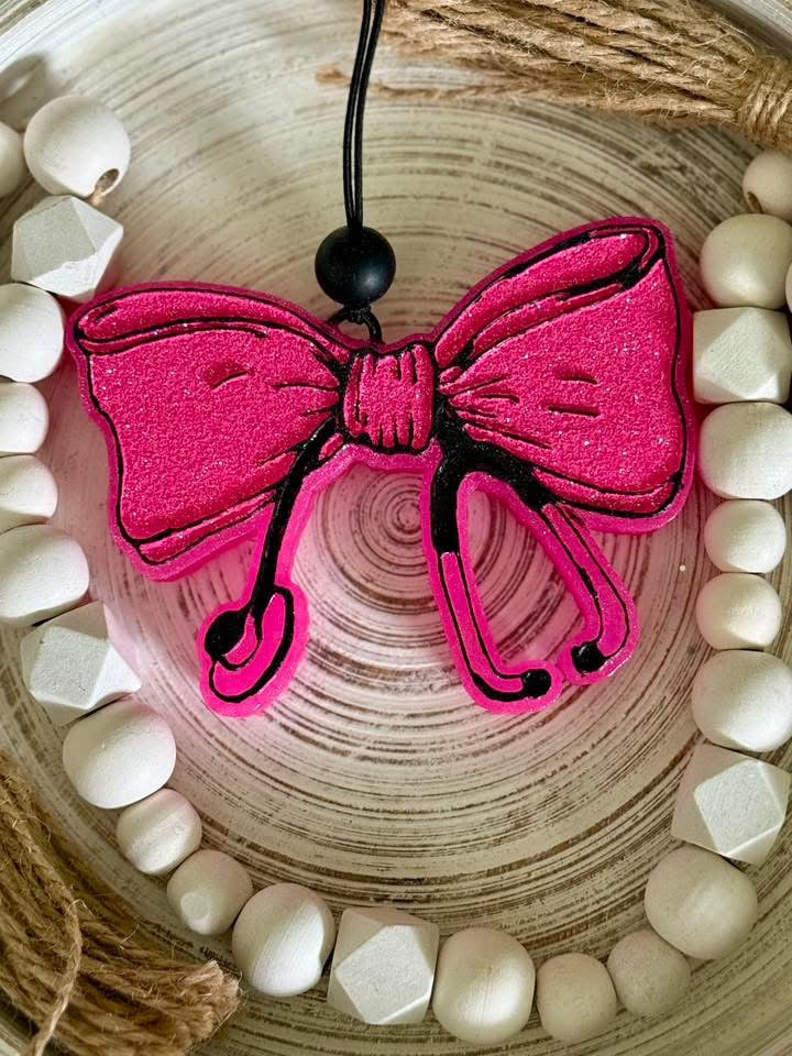 Stethoscope Bow Freshie Silicone Mold