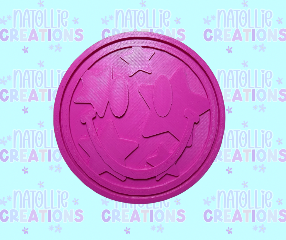 Star Smiley Insert Freshie Silicone Mold