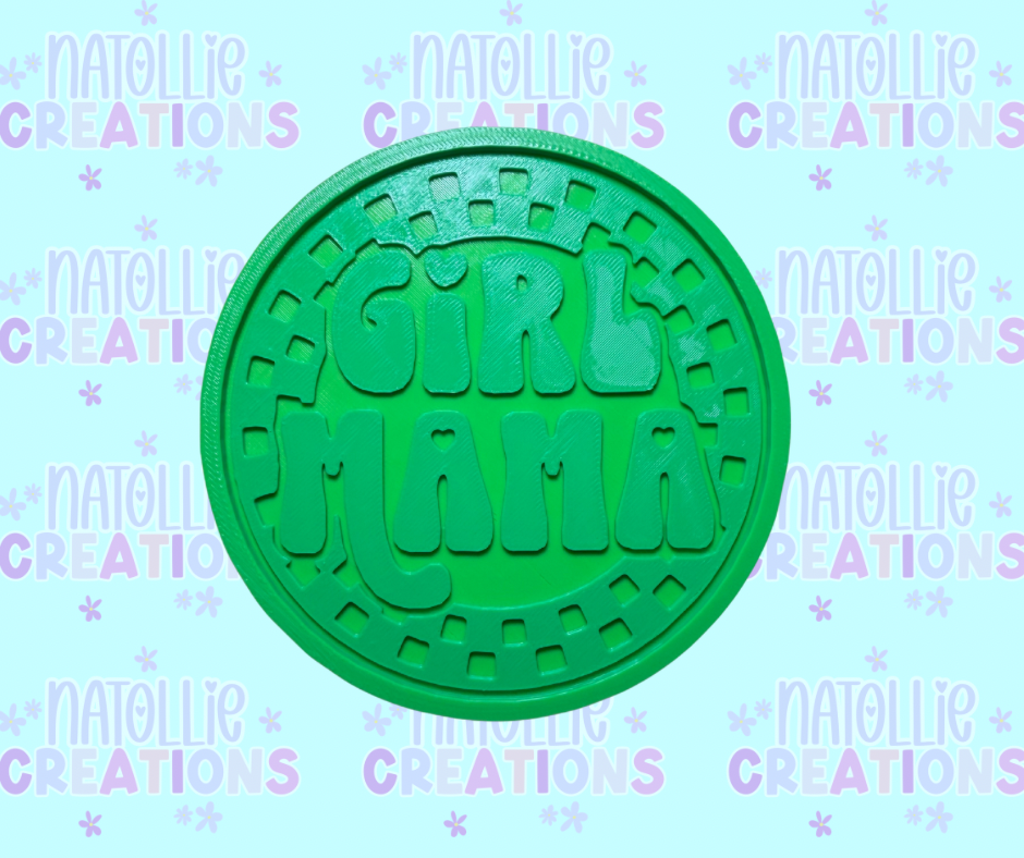 Checkered Girl Mama Insert Freshie Silicone Mold