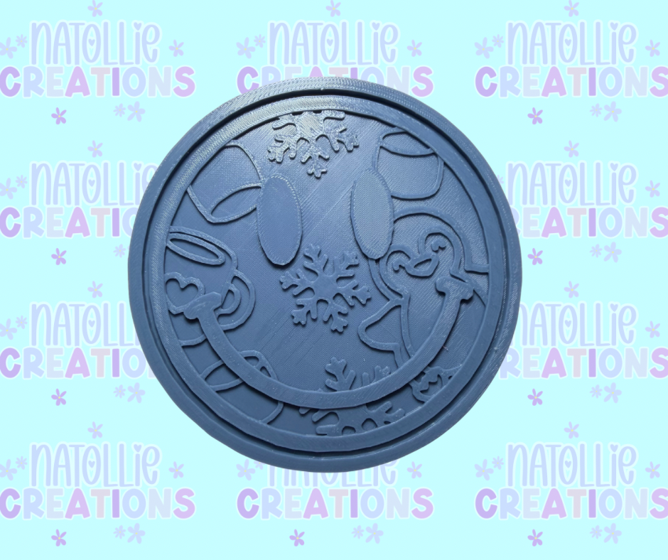 Winter Penguin Smiley Insert Freshie Silicone Mold