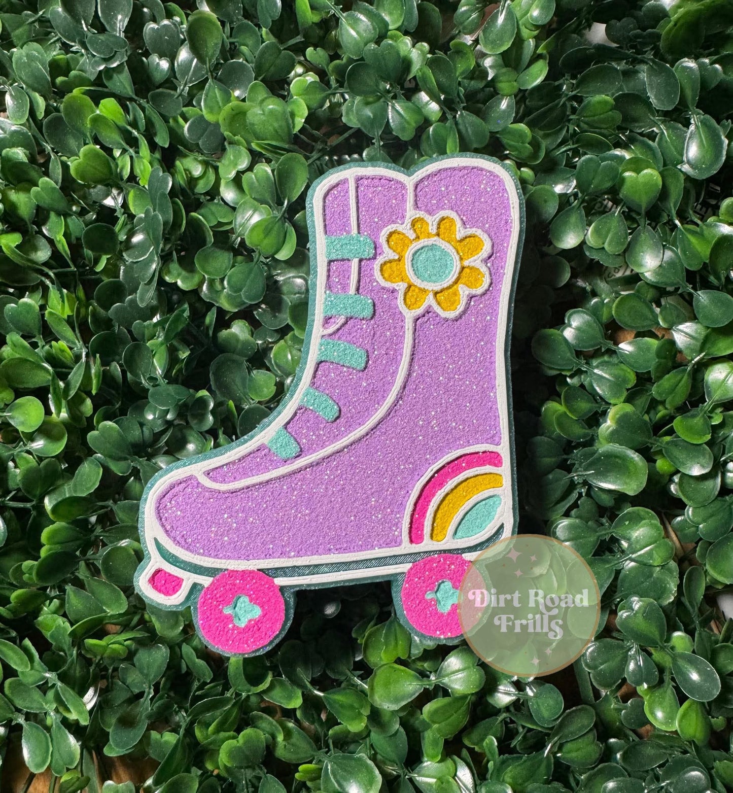 Floral Rollerblade Freshie Silicone Mold