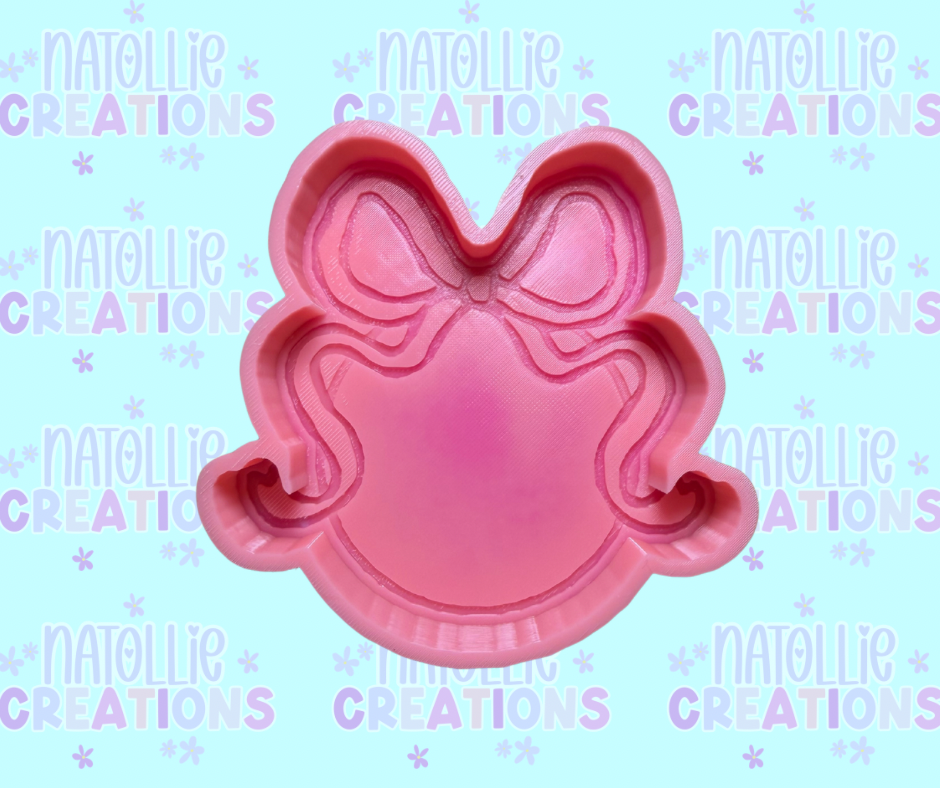 Round W/ Bow Freshie Silicone Mold