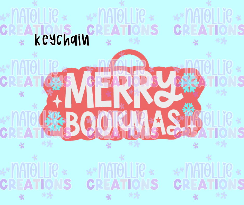 Merry Bookmas Keychain