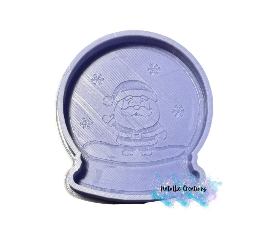 Santa Snowglobe Freshie Silicone Mold