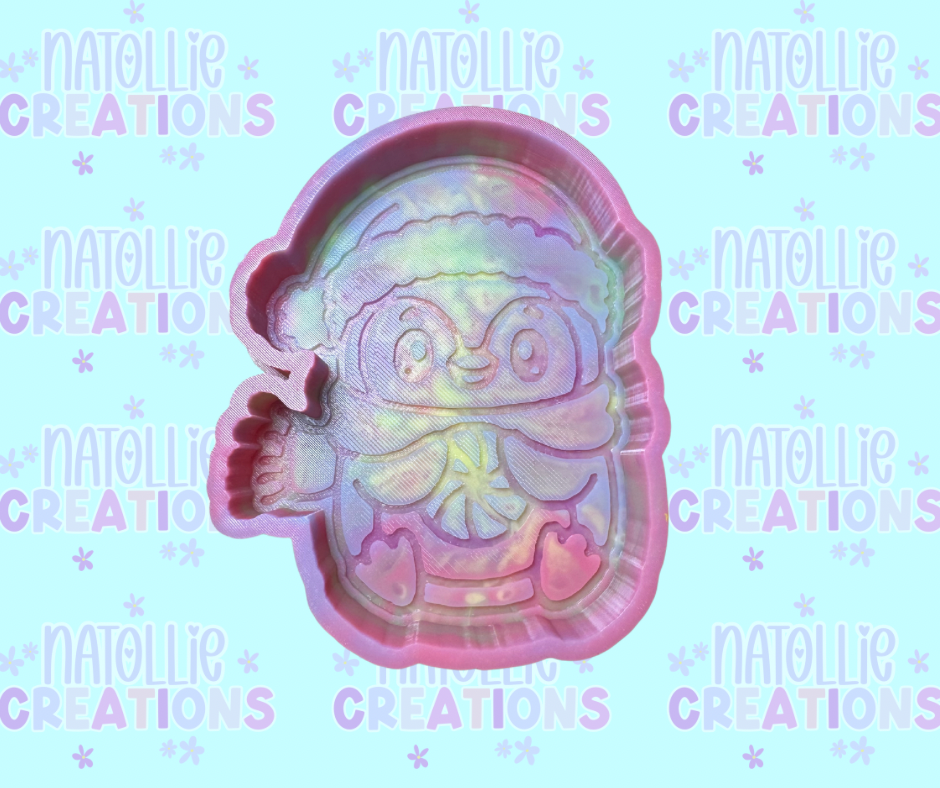Peppermint Penguin Freshie Silicone Mold