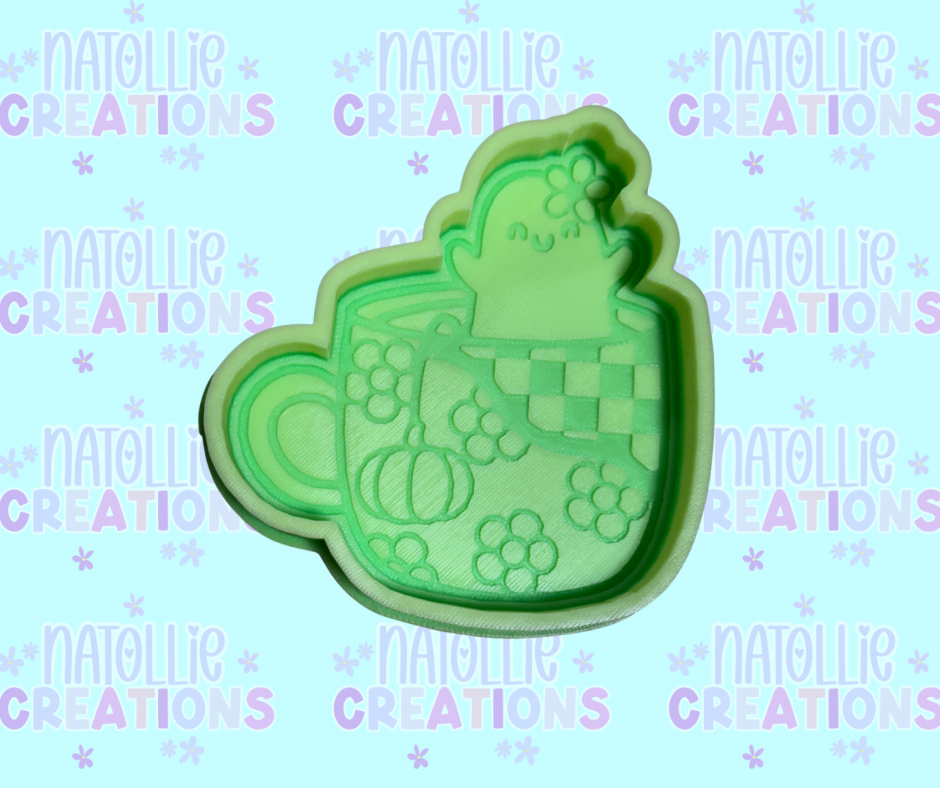 Ghost In Mug Freshie Silicone Mold