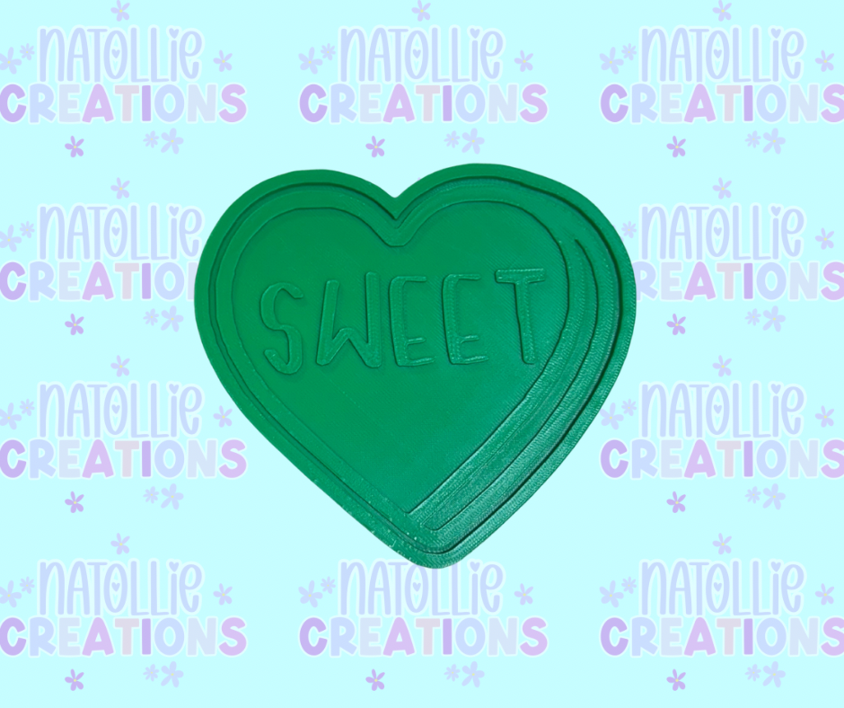 Conversation Heart + Inserts Freshie Silicone Mold