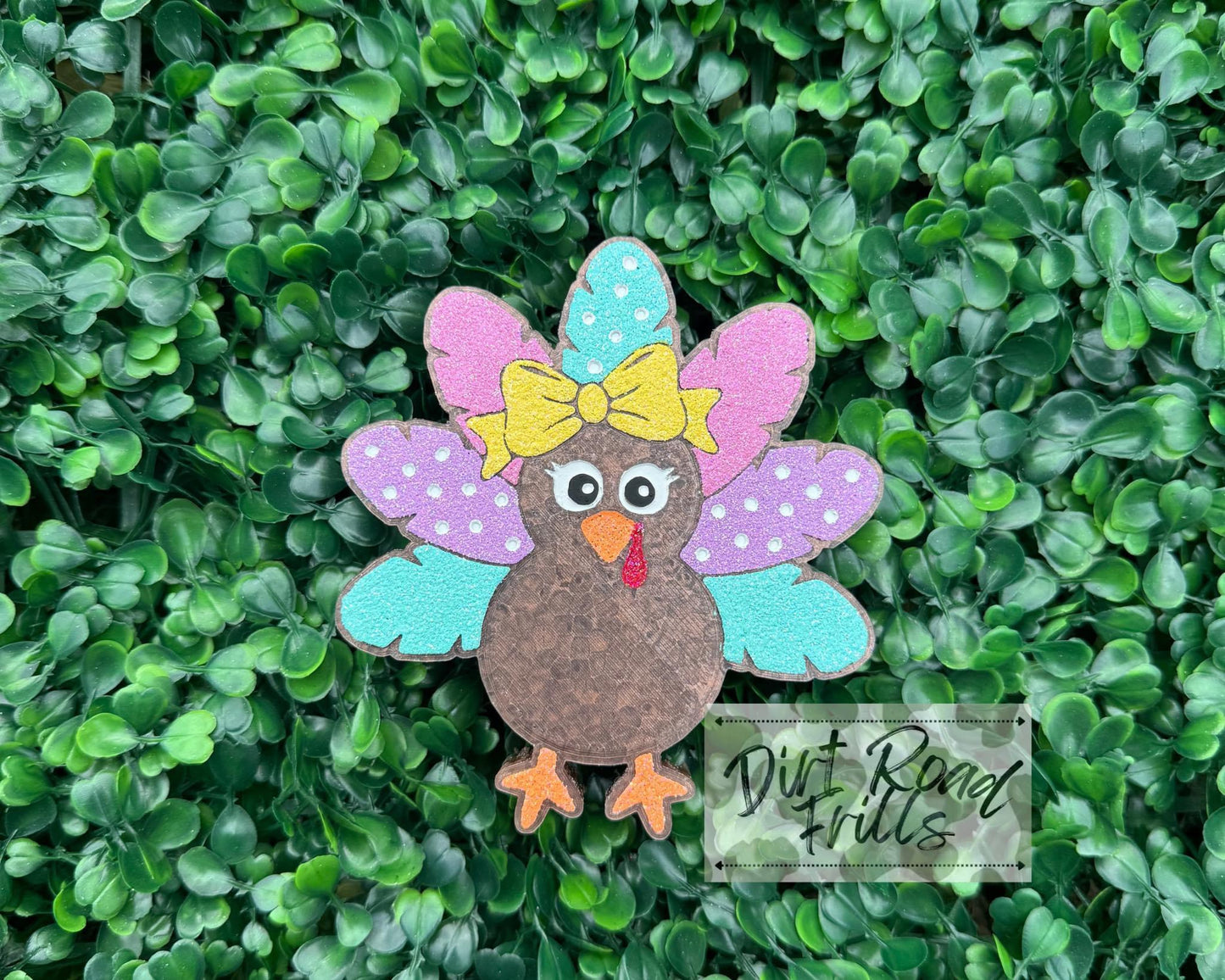 Turkey W/ Bow Freshie Silicone Mold
