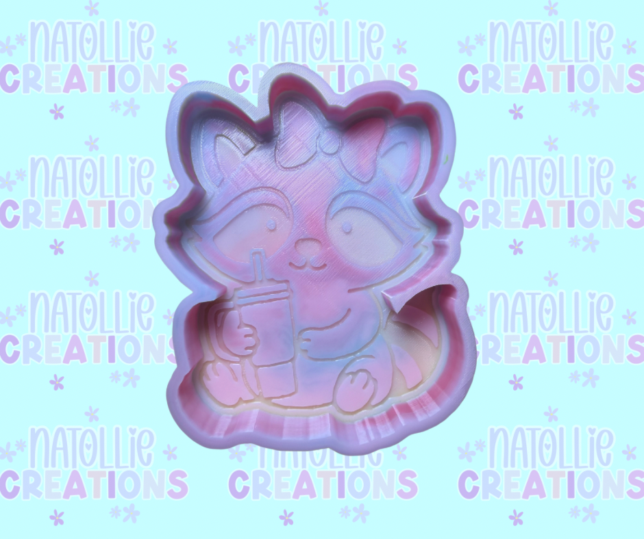 Boujee Raccoon Freshie Silicone Mold