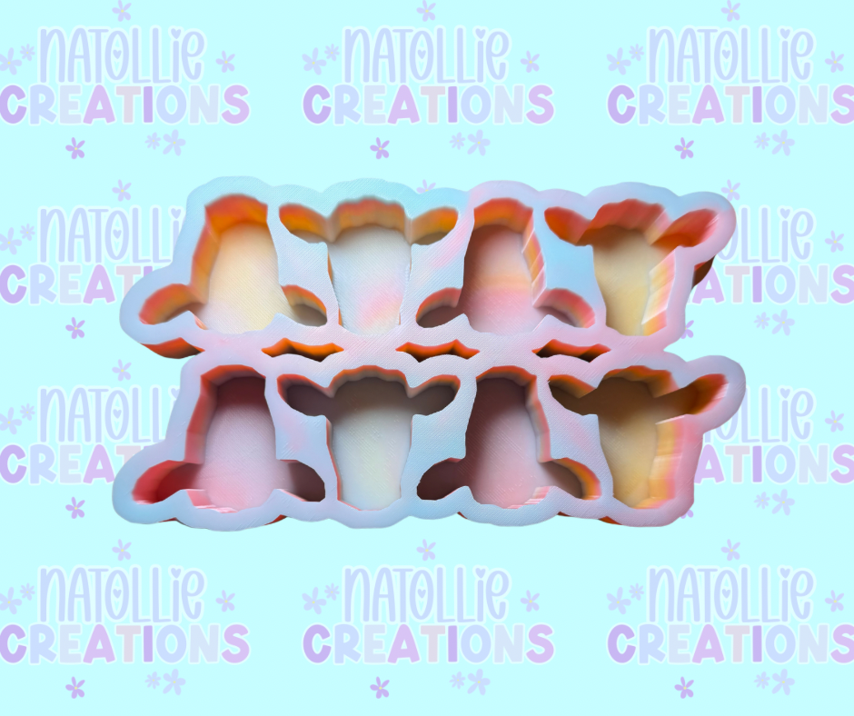 Cow Head Vent Clip / Freshie Sample / Wax Melt Freshie Silicone Mold