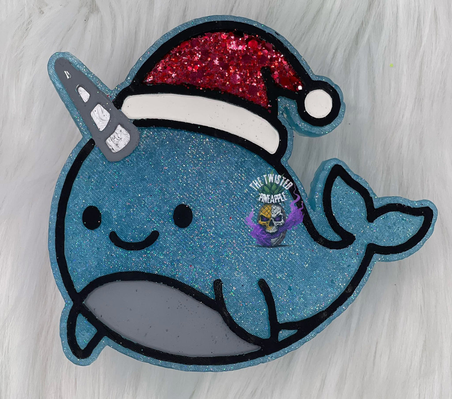 Christmas Narwhal Freshie Silicone Mold