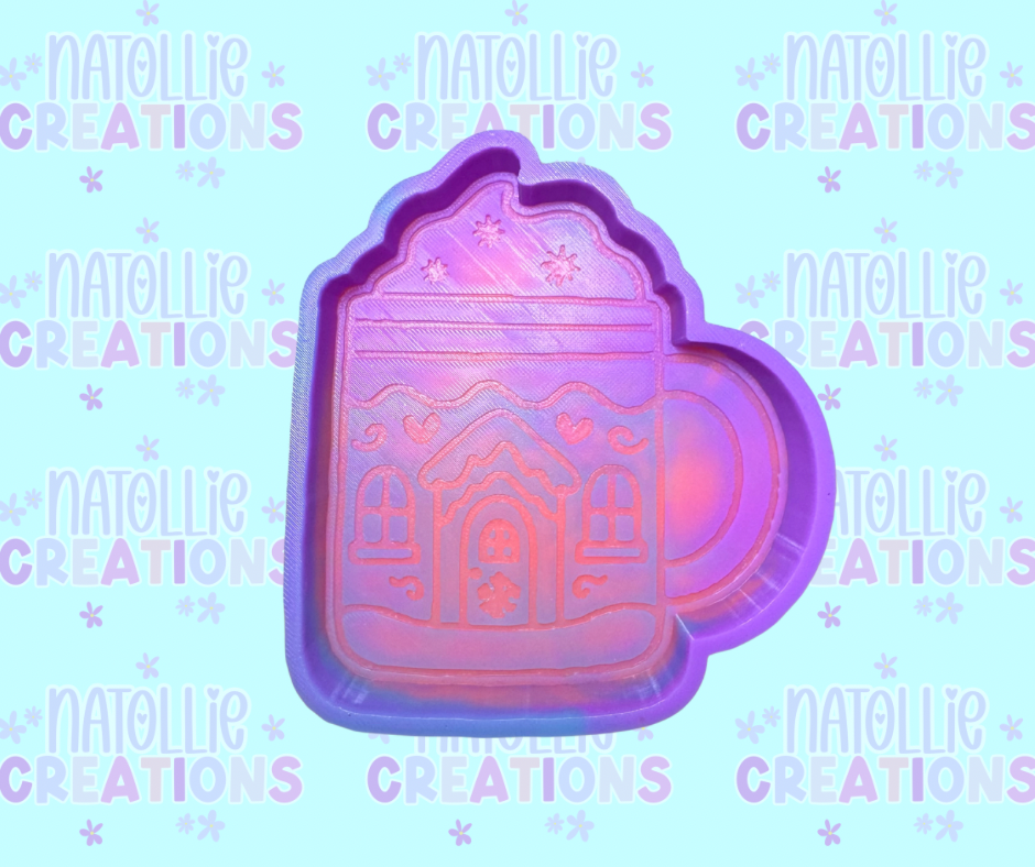 Gingerbread House Mug Freshie Silicone Mold