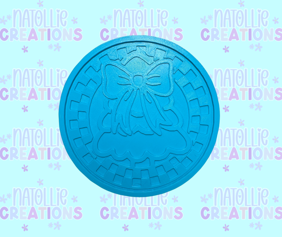 Checkered Christmas Tree Insert Freshie Silicone Mold