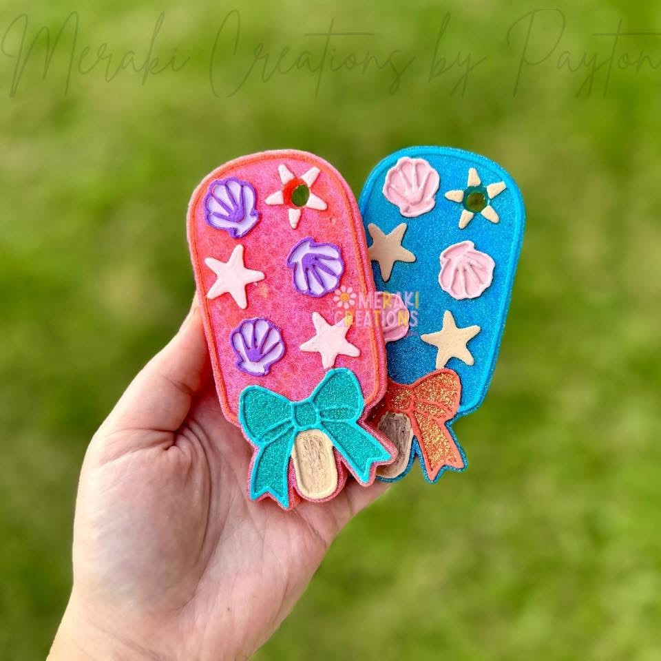 Summer Popsicle W/ Bow Freshie Silicone Mold