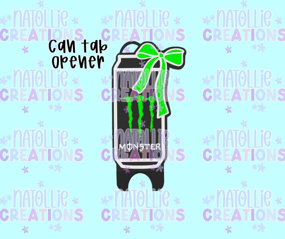 M Energy Can Tab Opener Keychain