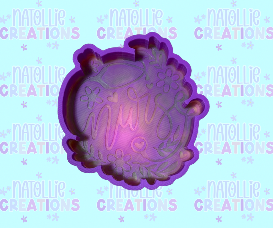 Floral Nurse Freshie Silicone Mold