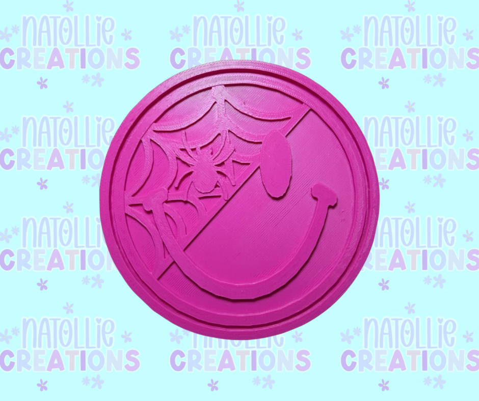 Spider Web Smiley Insert Freshie Silicone Mold