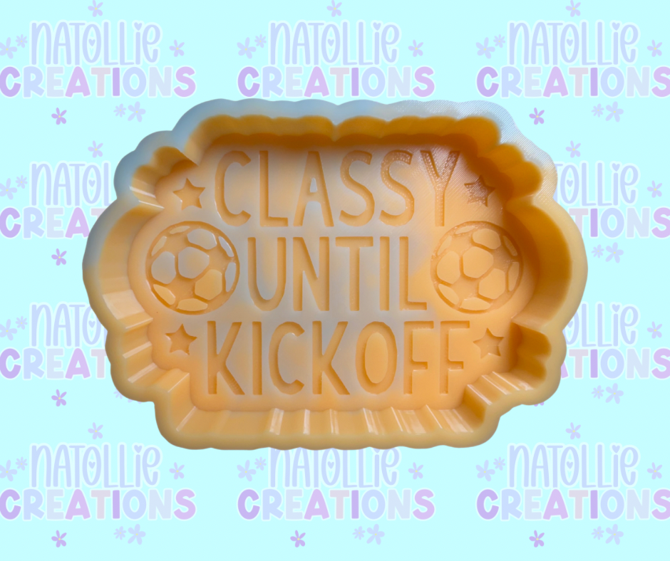Soccer - Classy Until Kickoff Freshie Silicone Mold