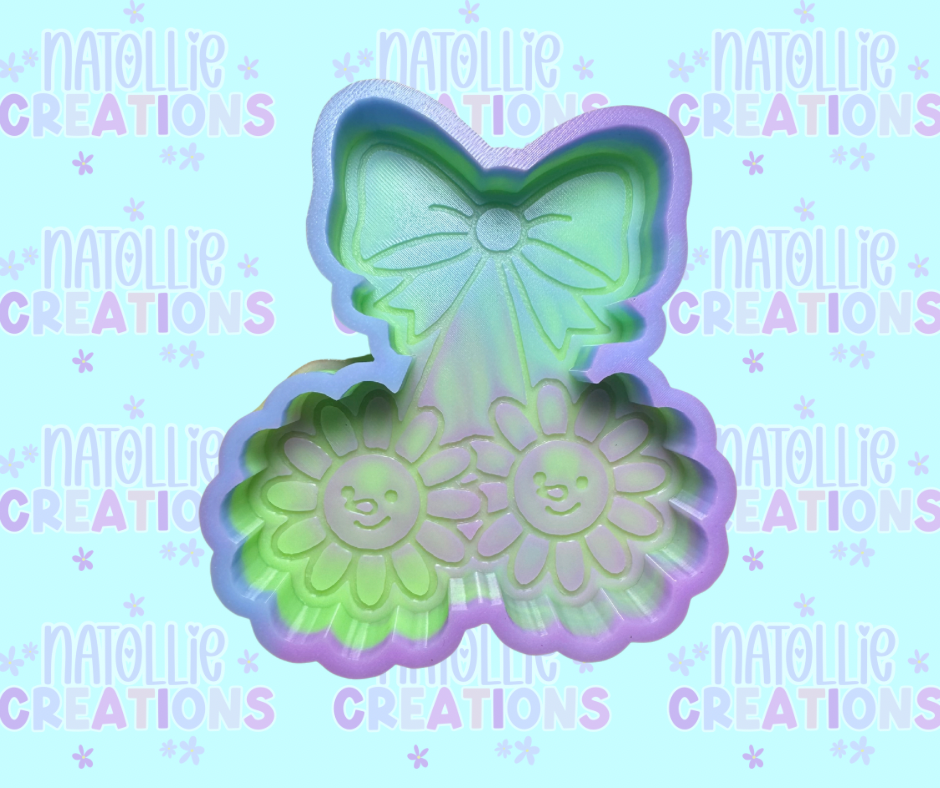 Snowman Daisy Cherry Freshie Silicone Mold