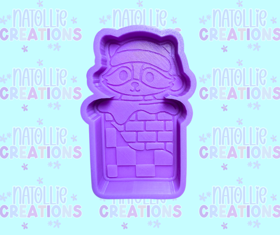Raccoon Chimney Freshie Silicone Mold