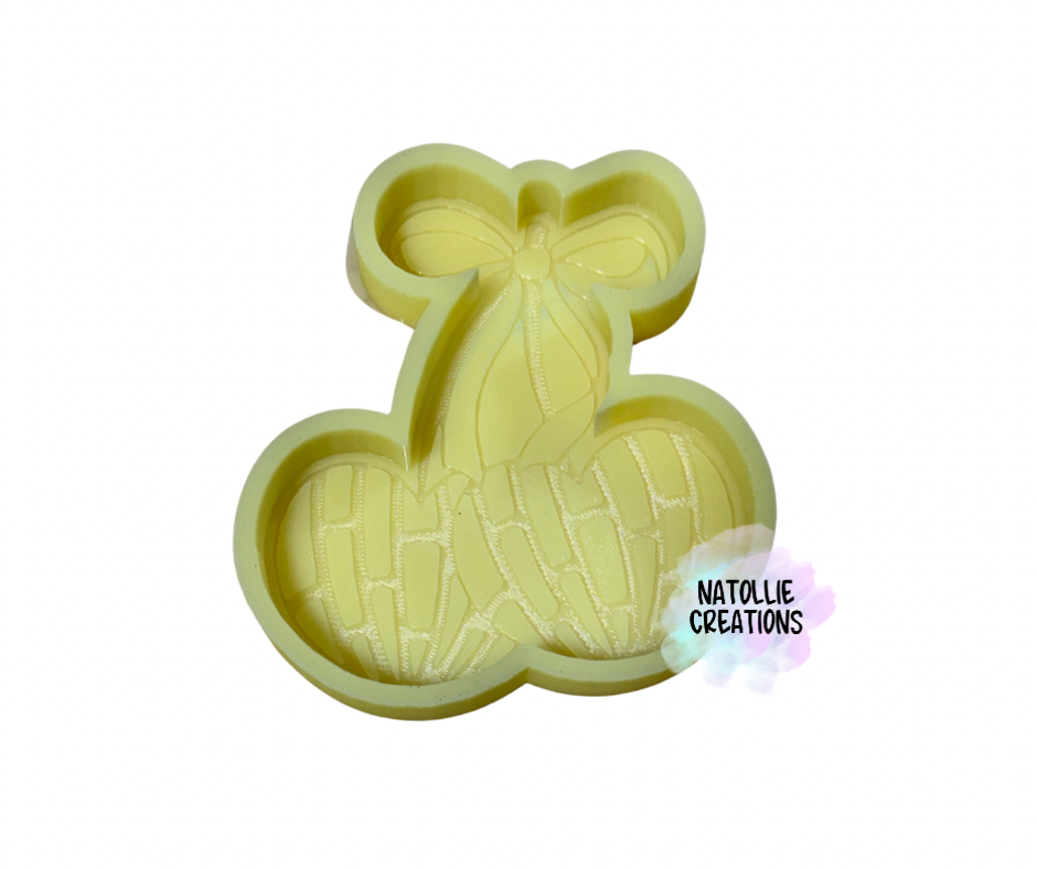 Cherry Concha W/ Bow Freshie Silicone Mold