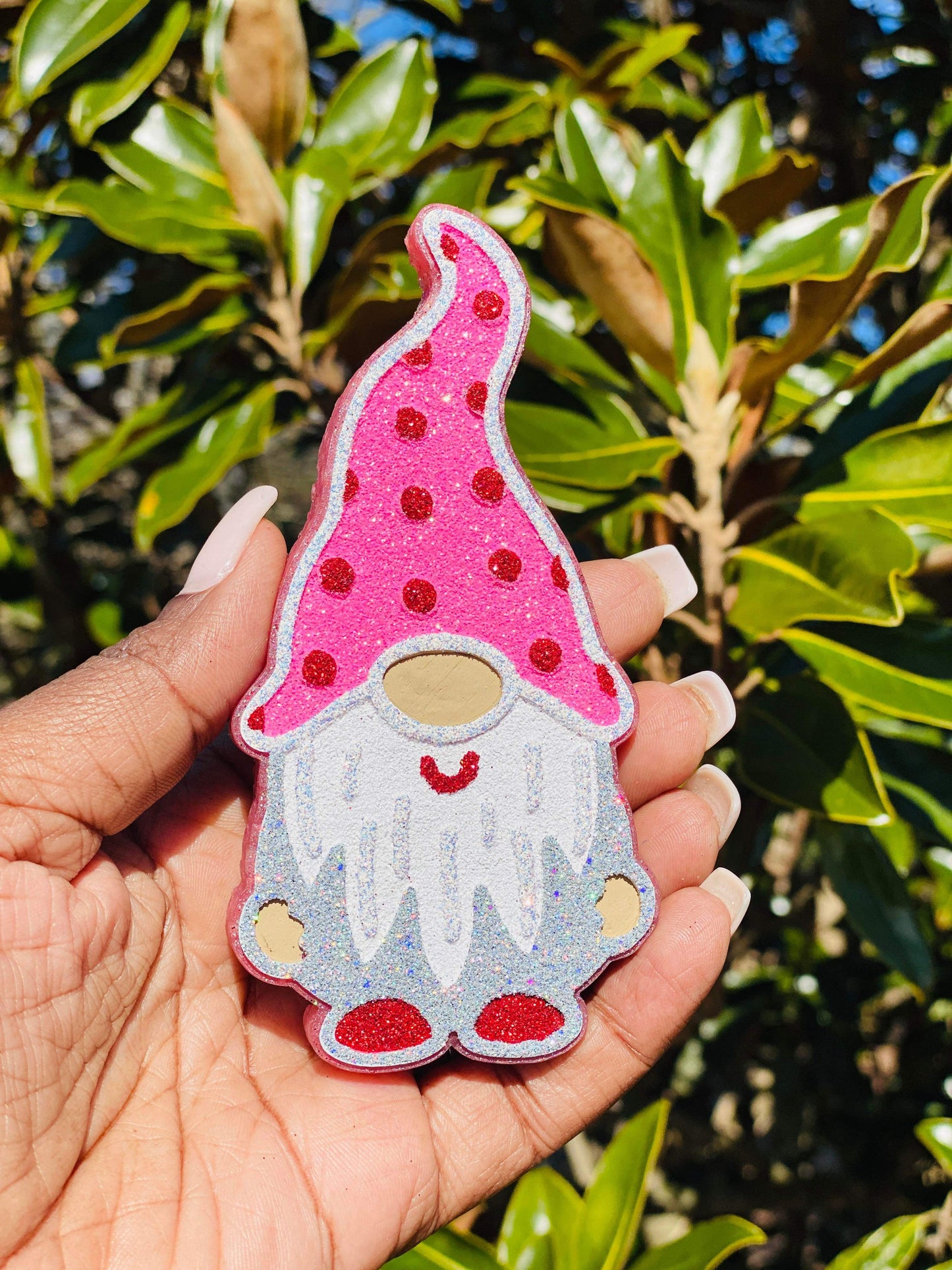 Gnome W/ Polka Dot Hat Freshie Silicone Mold for