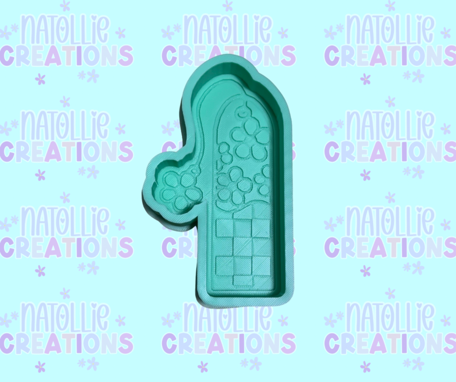 Floral Bookmark Freshie Silicone Mold