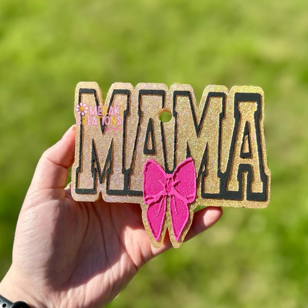 Mama W/ Bow Freshie Silicone Mold
